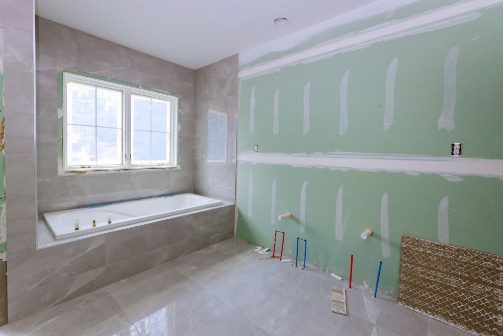 Imagen de alicatando el baño